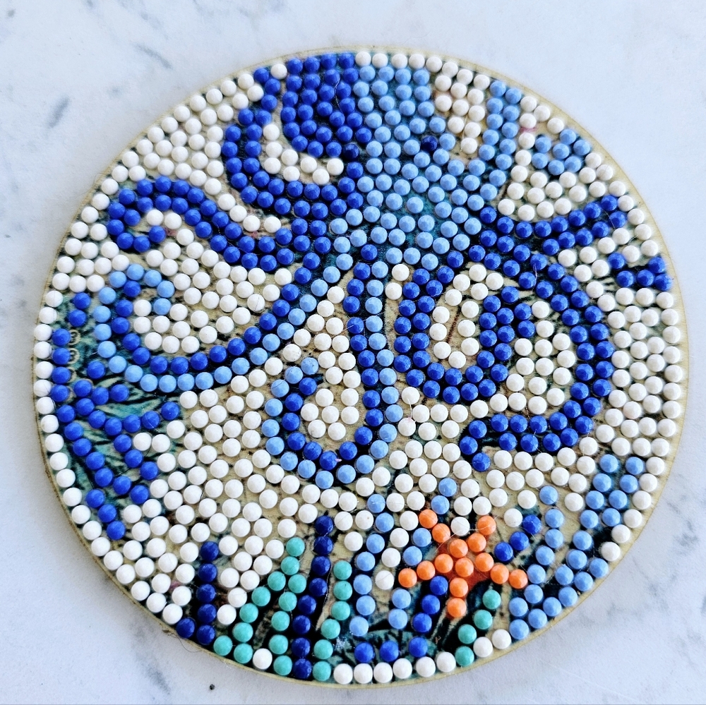 Blue Octopus Coaster Handmade Ocean Sea Life - Picture 4 of 5